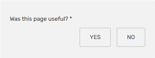 was this page useful feedback yes no screenshot