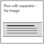 Row with separator - No Image thumbnail