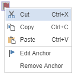 Anchor edit options