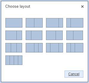 choose layout modal